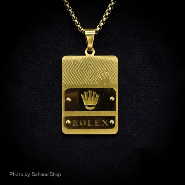 گردنبند مردانه استیل مدل Rolex - Image 2