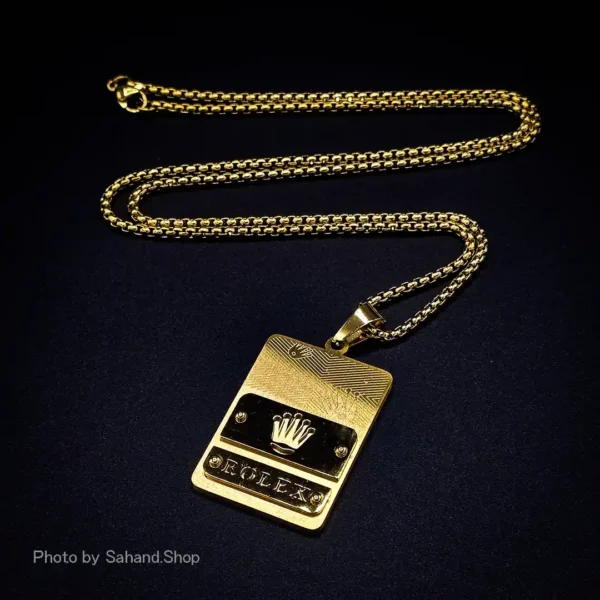 گردنبند مردانه استیل مدل Rolex - Image 3