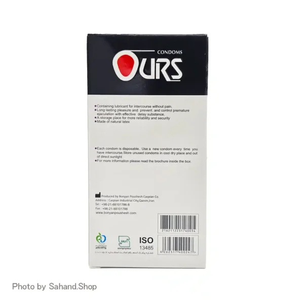 کاندوم اورز OURS مدل Delay Plus بسته ۱۲ عددی - Image 4