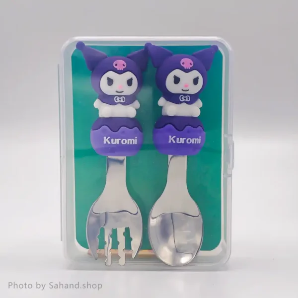ست قاشق و چنگال کودک طرح Kuromi - Image 2