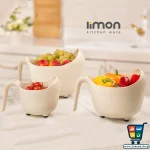 ست برنجشوی دستهدار لیمون (Limon) – 3 عددی - Image 4