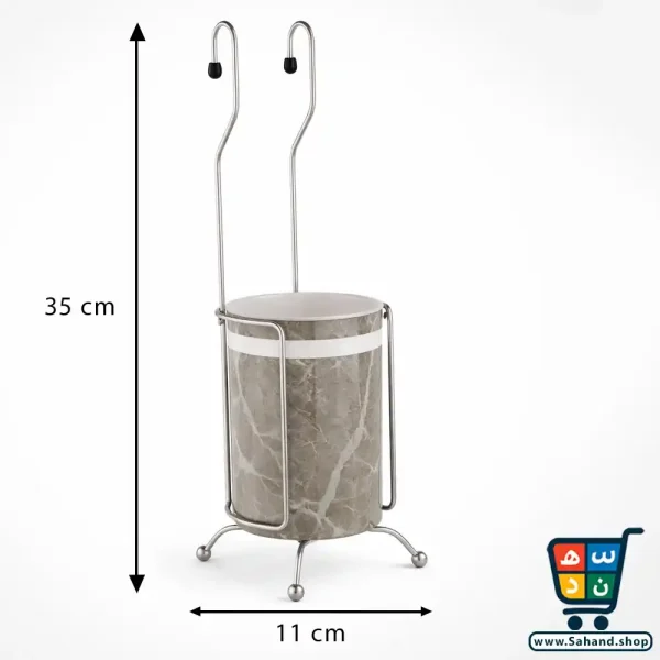 جا قاشقی آویز پایه استیل لیمون Limon - طرح ماربل - Image 2