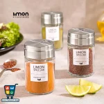 جا ادویه شیشهای ۱۴۰ سیسی لیمون Limon با درب استیل - Image 3