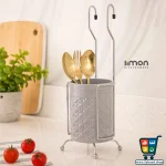 جا قاشقی آویز لیمون Limon - پایه استیل طرح گل - Image 4