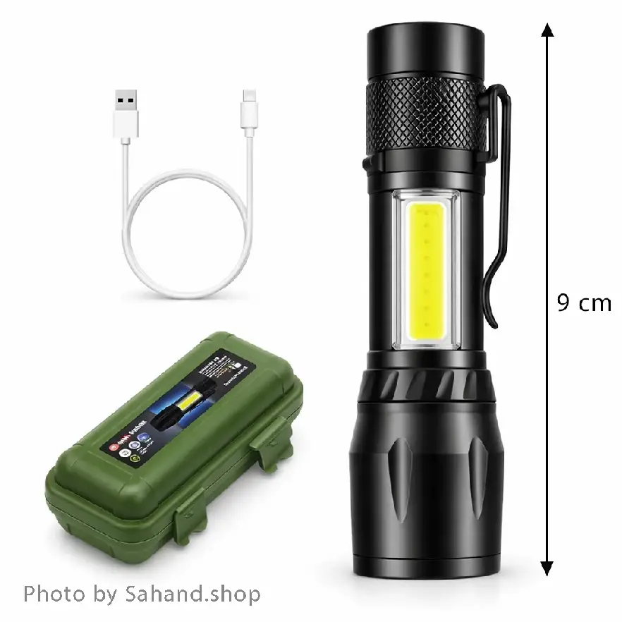 flash100_DNcompressed چراغقوه شارژی کوچک - Image 1