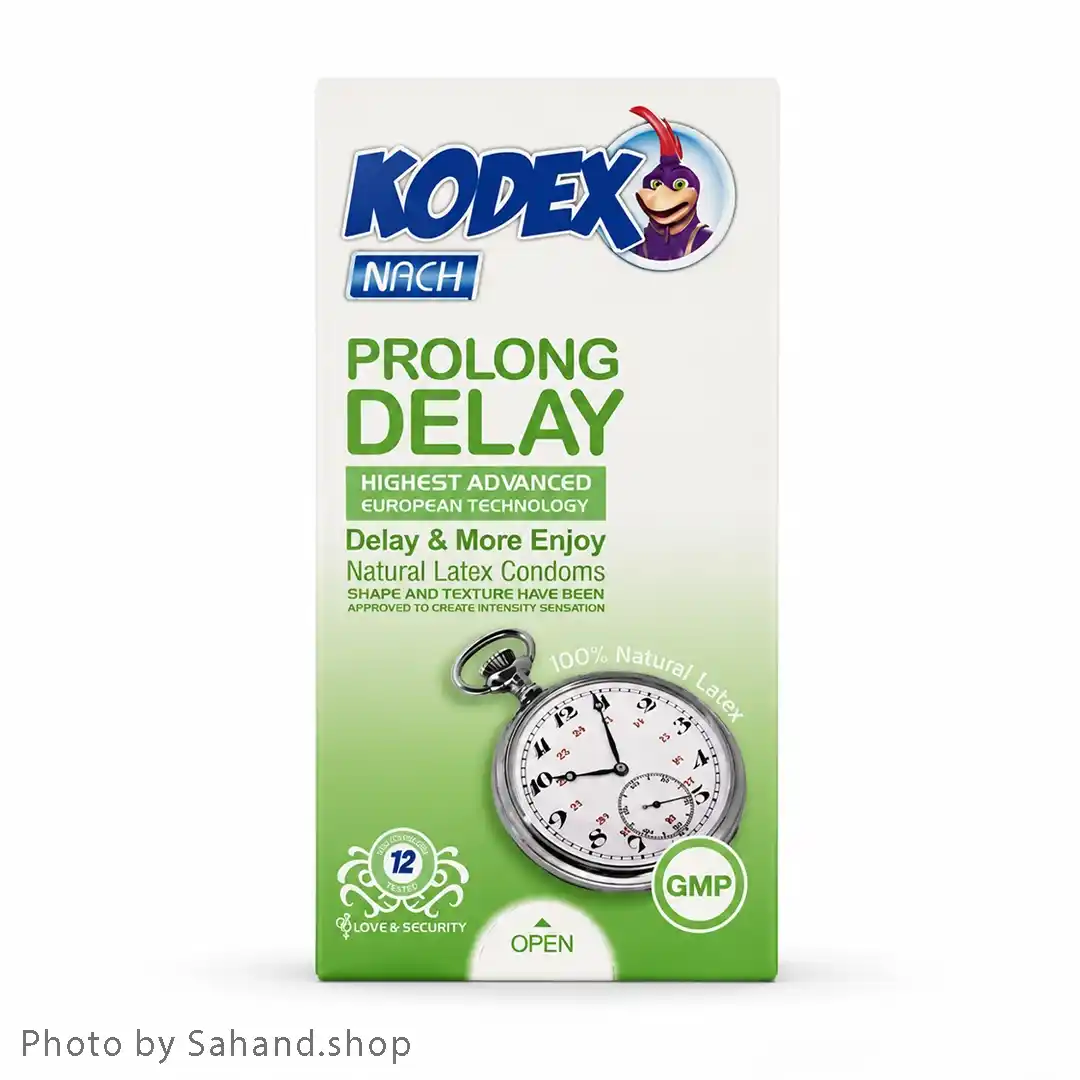 kodex100_5_11zon کاندوم کدکس مدل تاخیری بسته ۱۲ عددی - Image 1