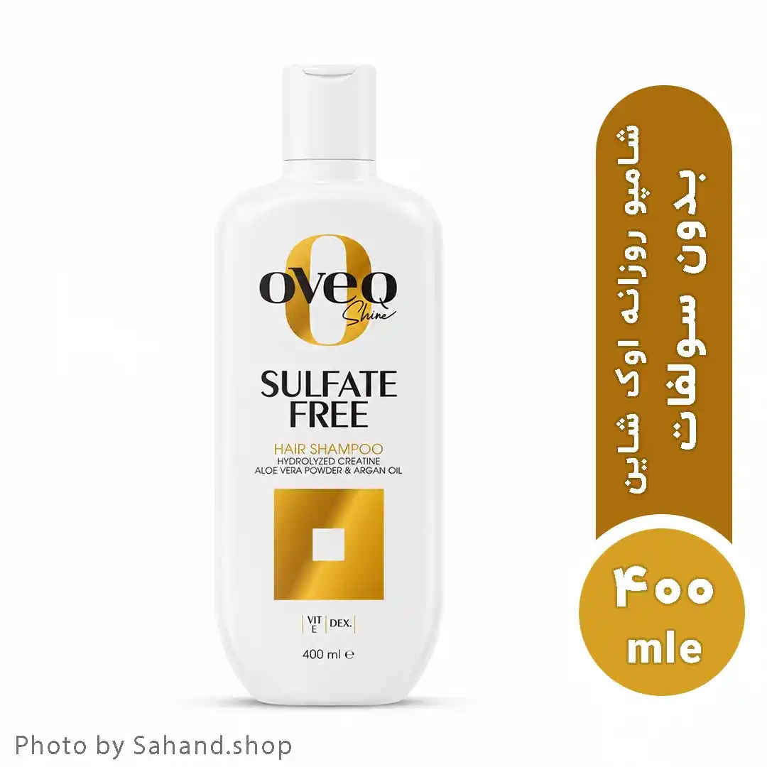 oveq510_55_11zon شامپو مو اوک شاین مدل بدون سولفات حجم ۴۰۰ میلی لیتر - Image 1