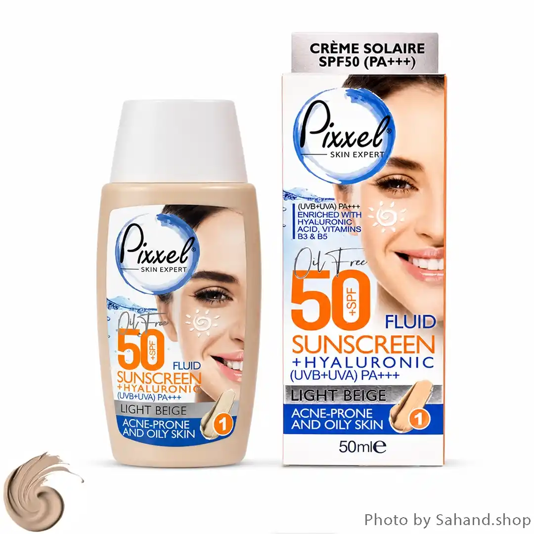 pixxel100_7_11zon کرم ضد آفتاب رنگی پیکسل SPF 50 مدل مناسب پوست چرب و آکنهدار - Image 1