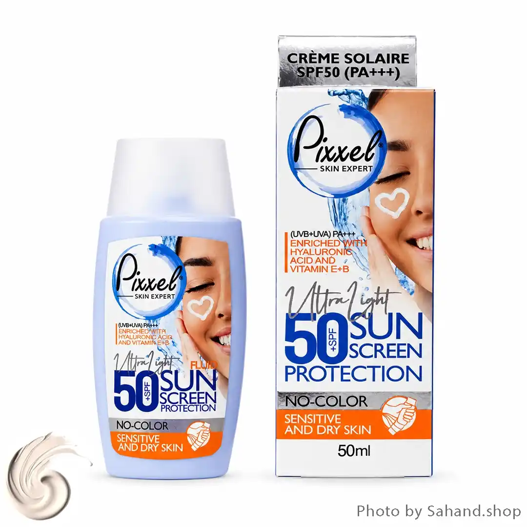 pixxel150_31_11zon کرم ضد آفتاب بیرنگ پیکسل SPF 50 مخصوص پوست حساس و خشک - Image 1